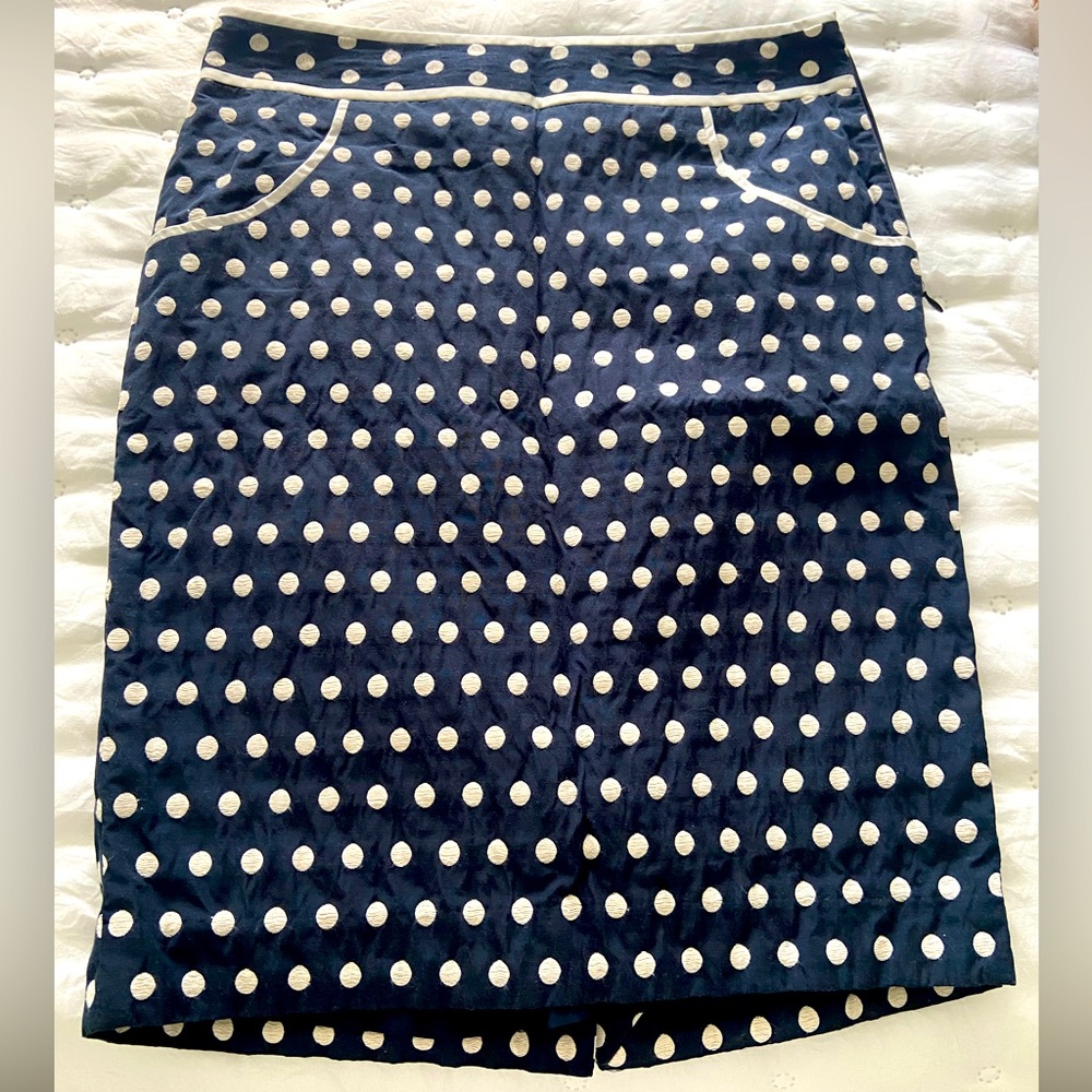 The Limited - Navy & Cream Pencil Skirt